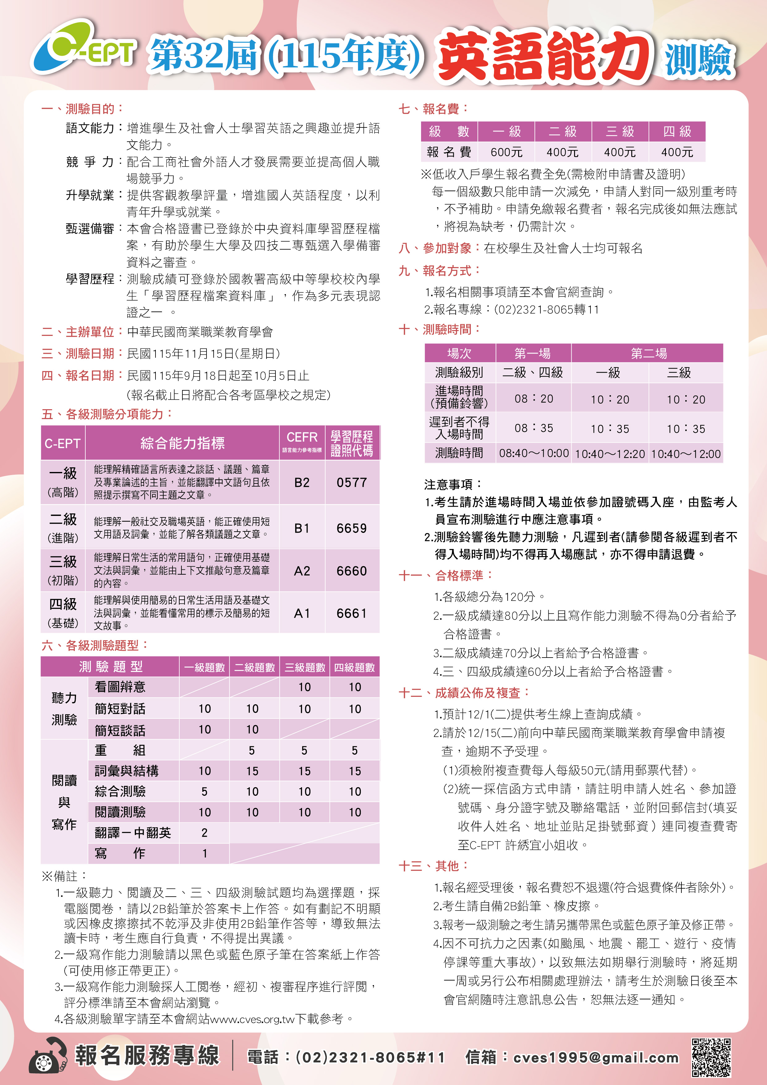 商教學會英語能力測驗暨商業管理檢定