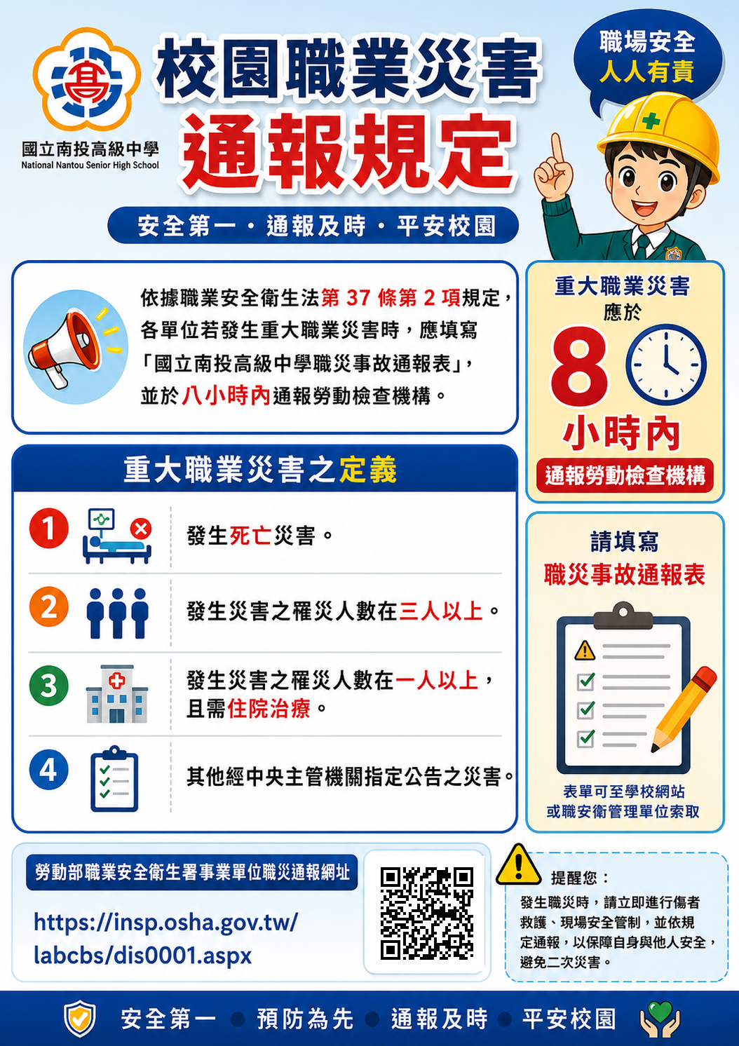 南投高中職災通報