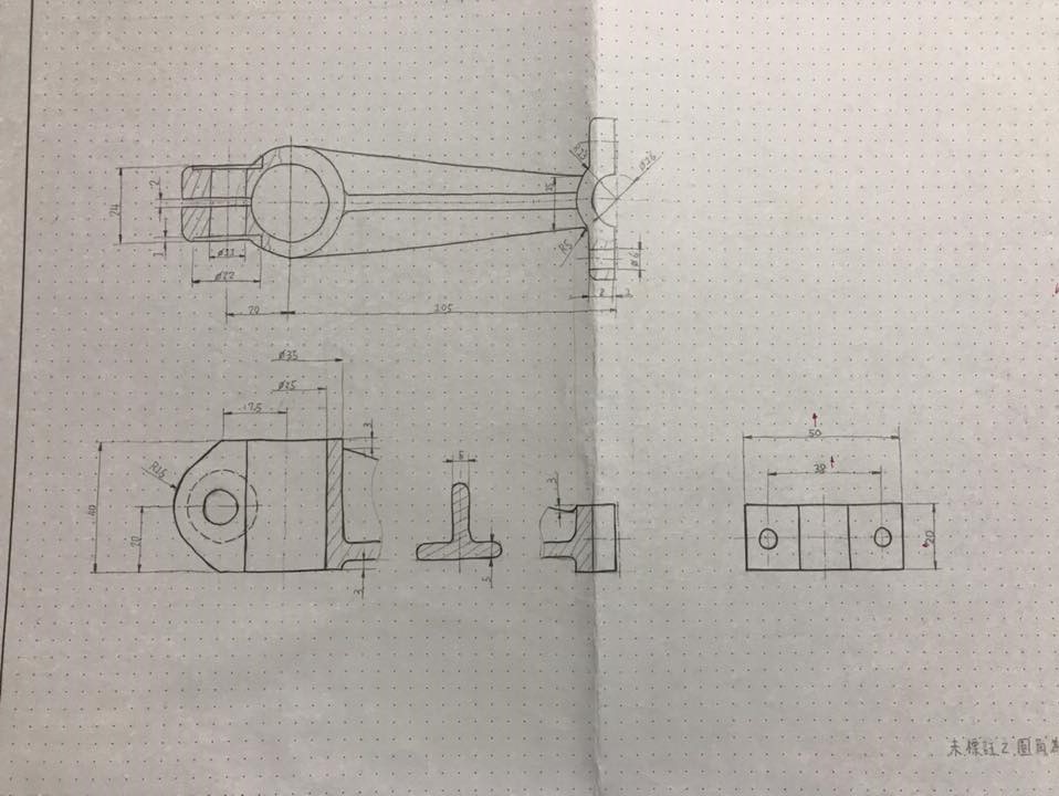 電腦輔助機械設計製圖徒手畫